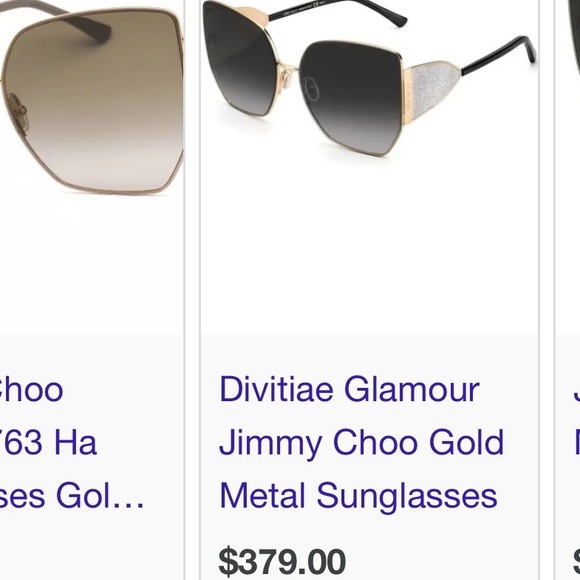 NEW Jimmy Choo Black Sunglasses Elegant Accessories - Picture 9 of 13